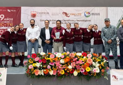 Celebra Cecytez XIX Concurso Estatal de Escoltas de Bandera e inicia conmemoración de su 29 Aniversario